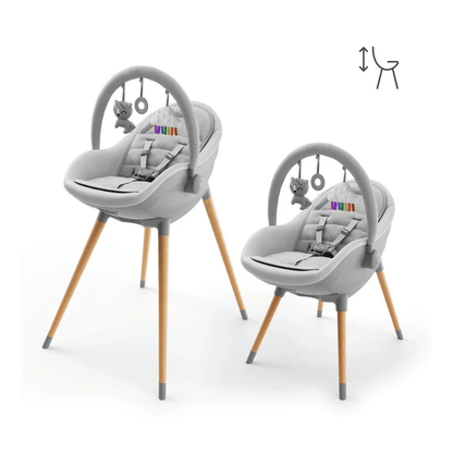 Silla de Comer Evolutiva 3 en 1 FINI UP - Grey | Kinderkraft