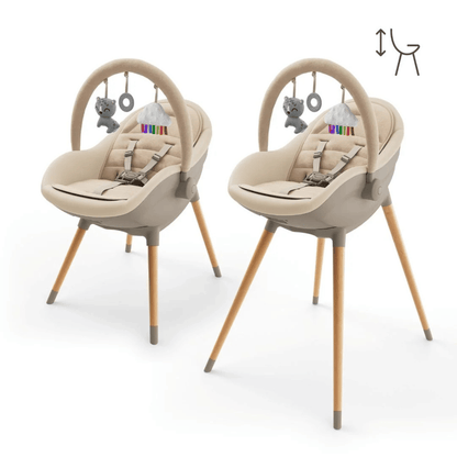Silla de Comer Evolutiva 3 en 1 FINI UP - Grey | Kinderkraft