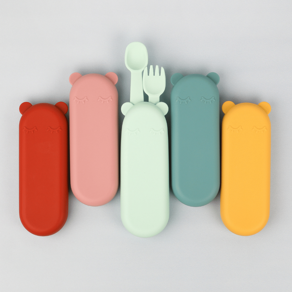 Cubiertos con Caja - Amarillo | We Might Be Tiny