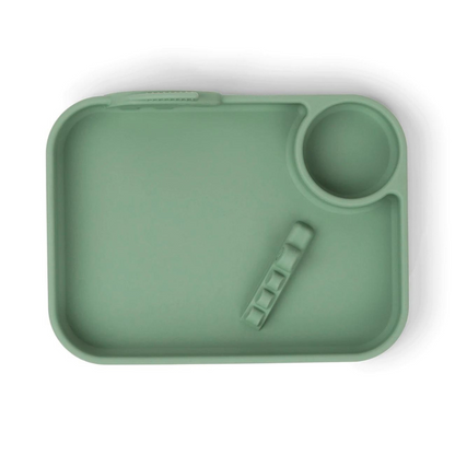 Plato con Compartimientos Peekaboo Deer Friends - Verde | Done by deer