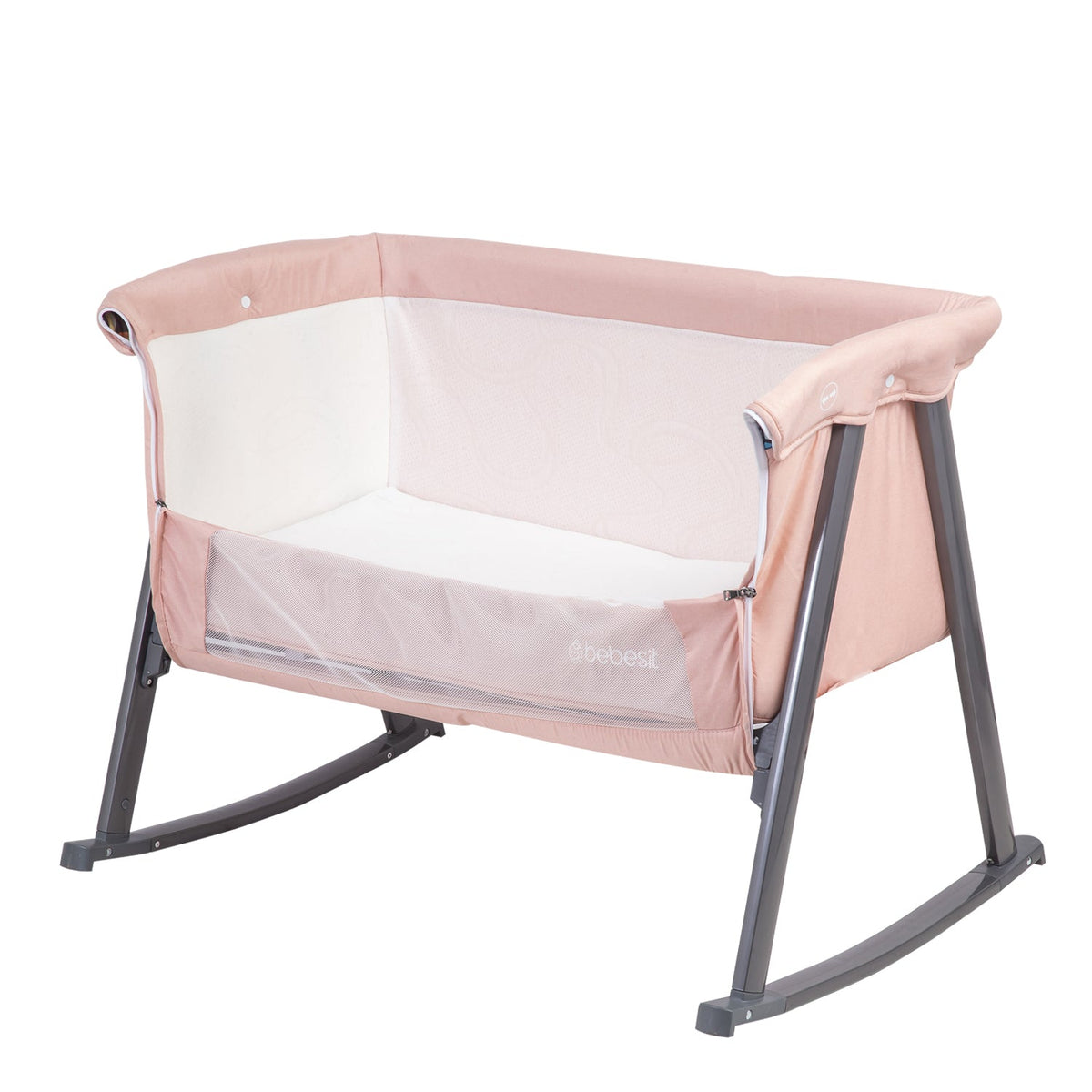 Cuna Moisés Balancín con Mosquitero - Rosa | Bebesit