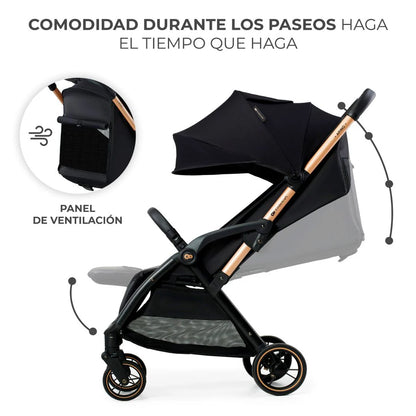 Coche de Paseo Apino - Raven Black | Kinderkraft