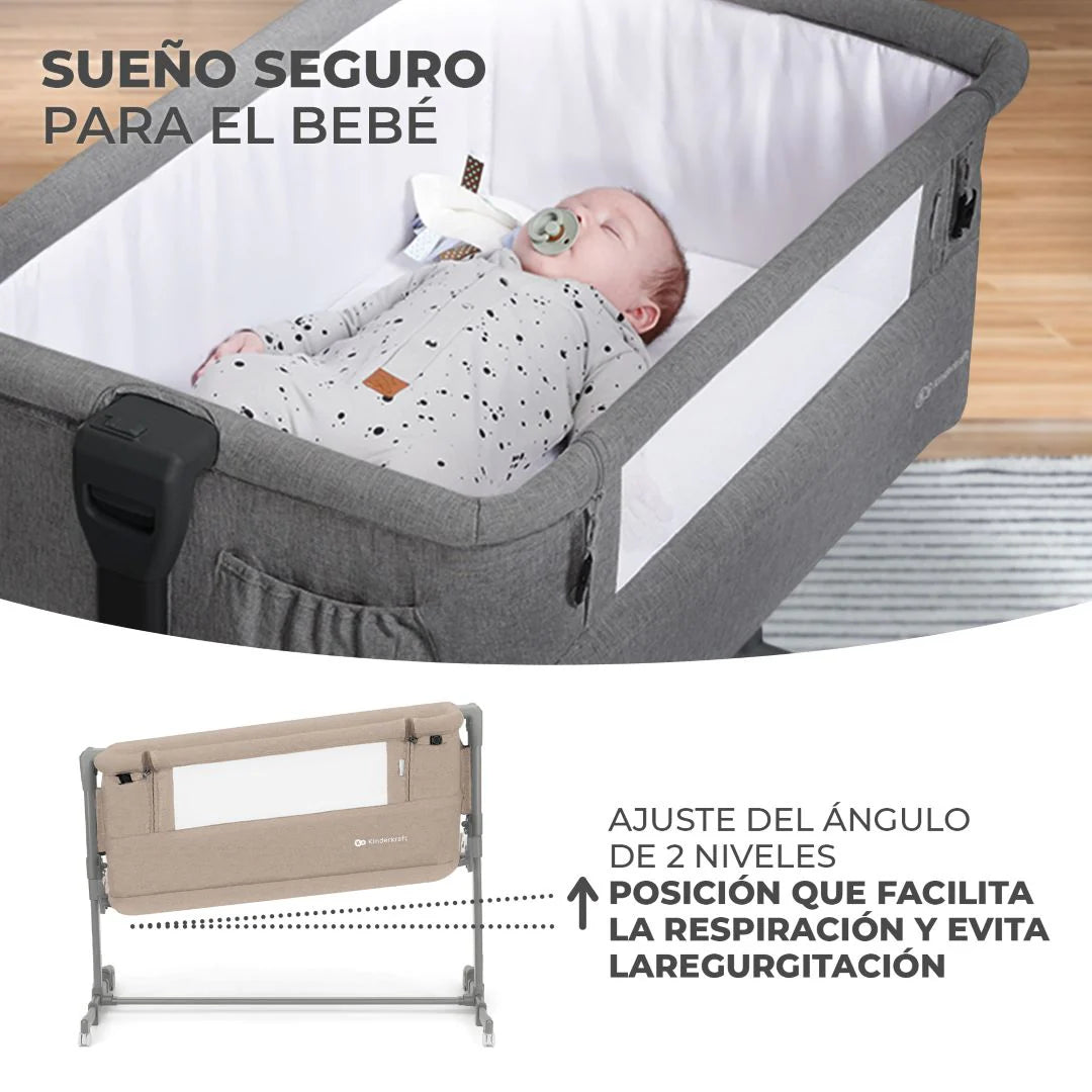 Cuna Colecho Neste Grow - Beige | Kinderkraft