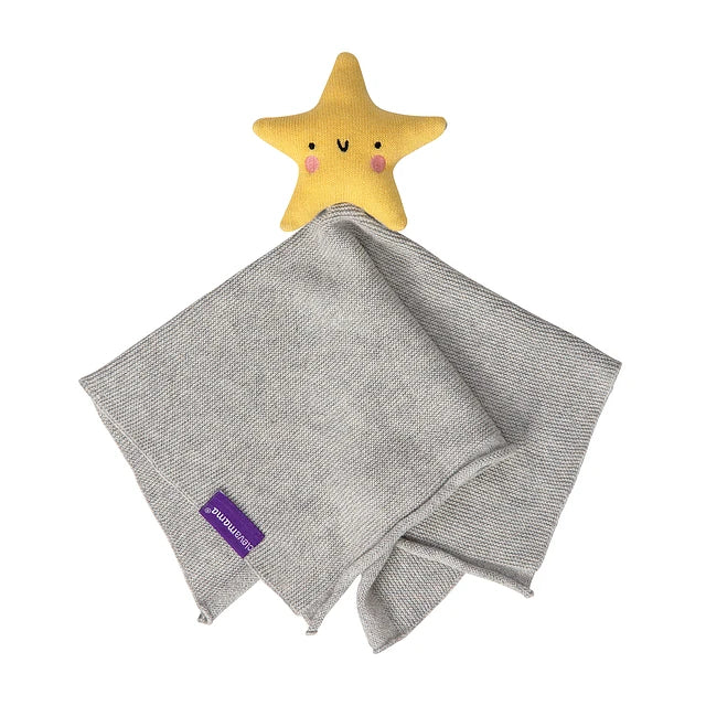 Tuto de Algodón Orgánico Estrella - Gris / Amarillo | ClevaMama