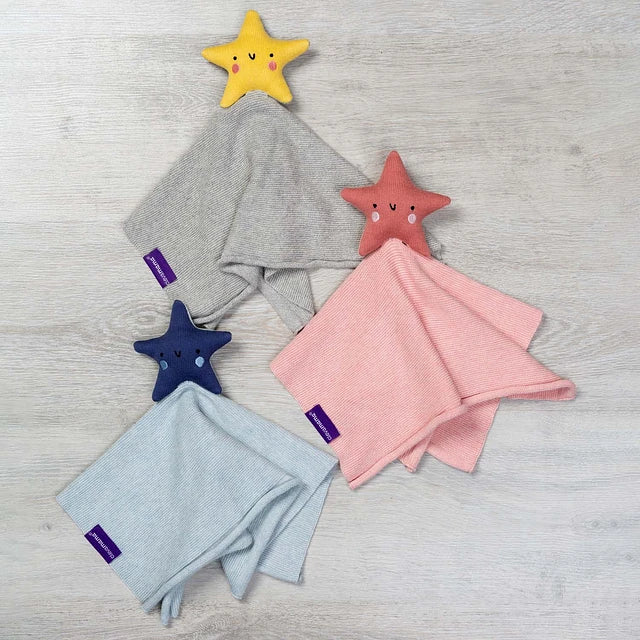 Tuto de Algodón Orgánico Estrella - Gris / Amarillo | ClevaMama