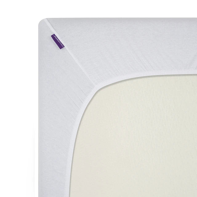 Pack de 2 Sábanas Bajeras para Cuna - Algodón Jersey - Blanco | ClevaMama