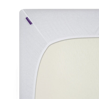 Pack de 2 Sábanas Bajeras para Cuna - Algodón Jersey - Blanco | ClevaMama