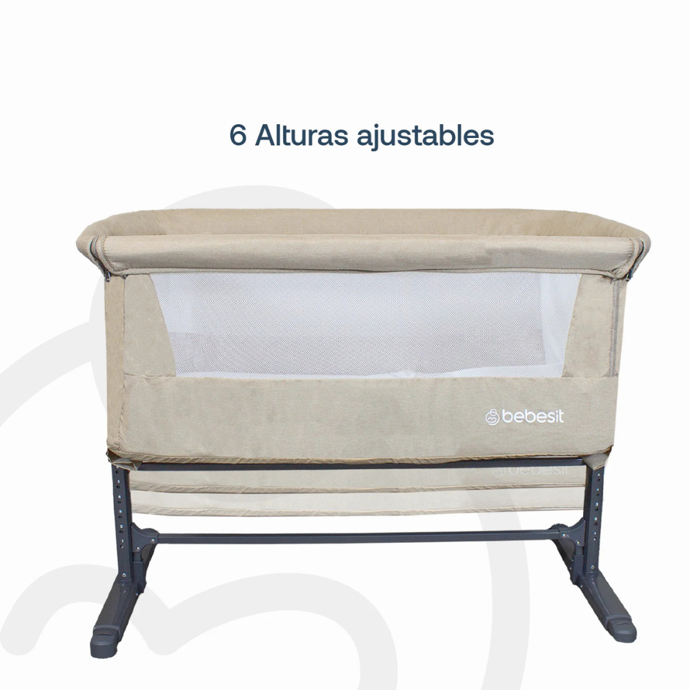 Cuna Colecho MySide LX con Mosquitero  - Beige | Bebesit