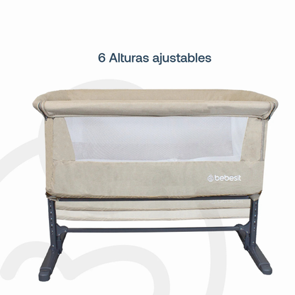 Cuna Colecho MySide LX con Mosquitero  - Beige | Bebesit