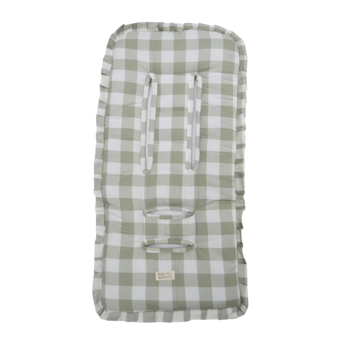Protector Acolchado para Coche - Vichy Verde | Baby Mattress