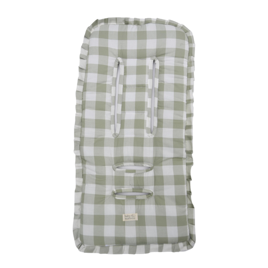 Protector Acolchado para Coche - Vichy Verde | Baby Mattress