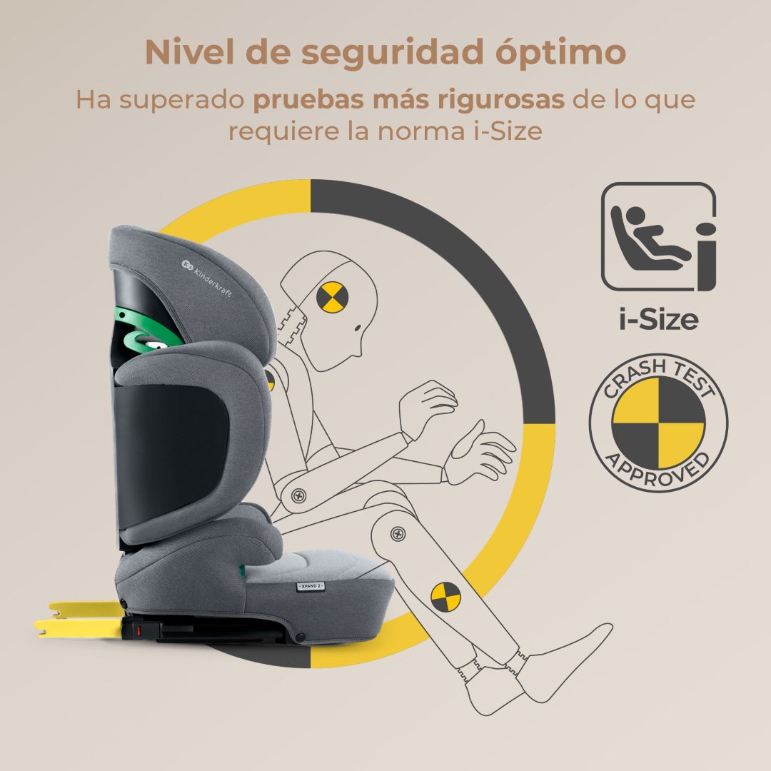 Silla de Auto Butaca Xpand 2 i-Size - Graphite Black | Kinderkraft