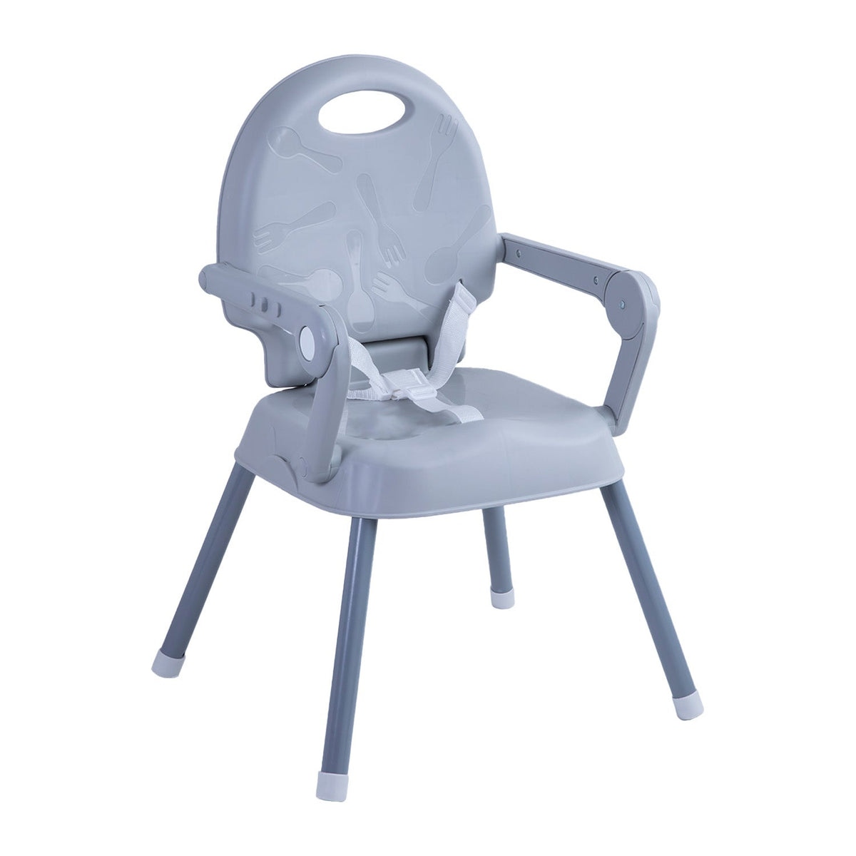 Silla de Comer Plegable Portátil Fold - Gris | Bebesit