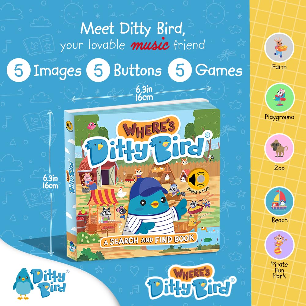 Libro Interactivo Musical - Where's Ditty Bird? | Ditty Bird