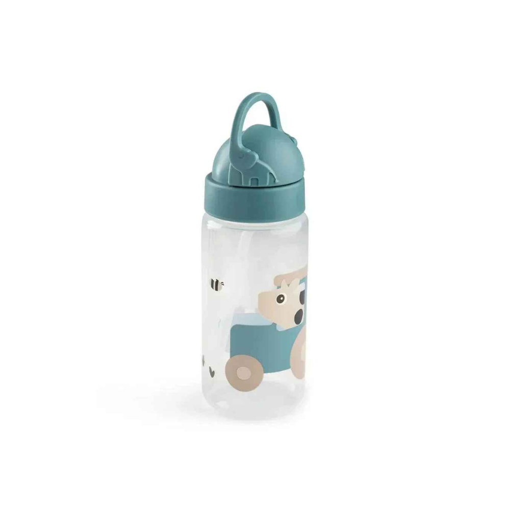 Botella con Bombilla Tiny Farm 350ml - Azul | Done by deer