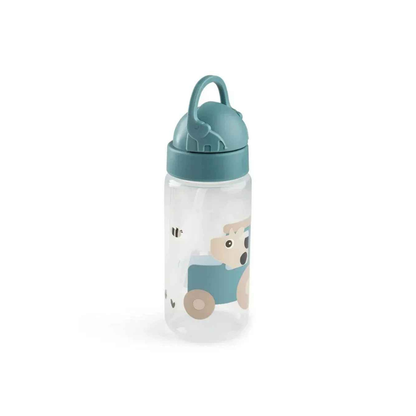 Botella con Bombilla Tiny Farm 350ml - Azul | Done by deer