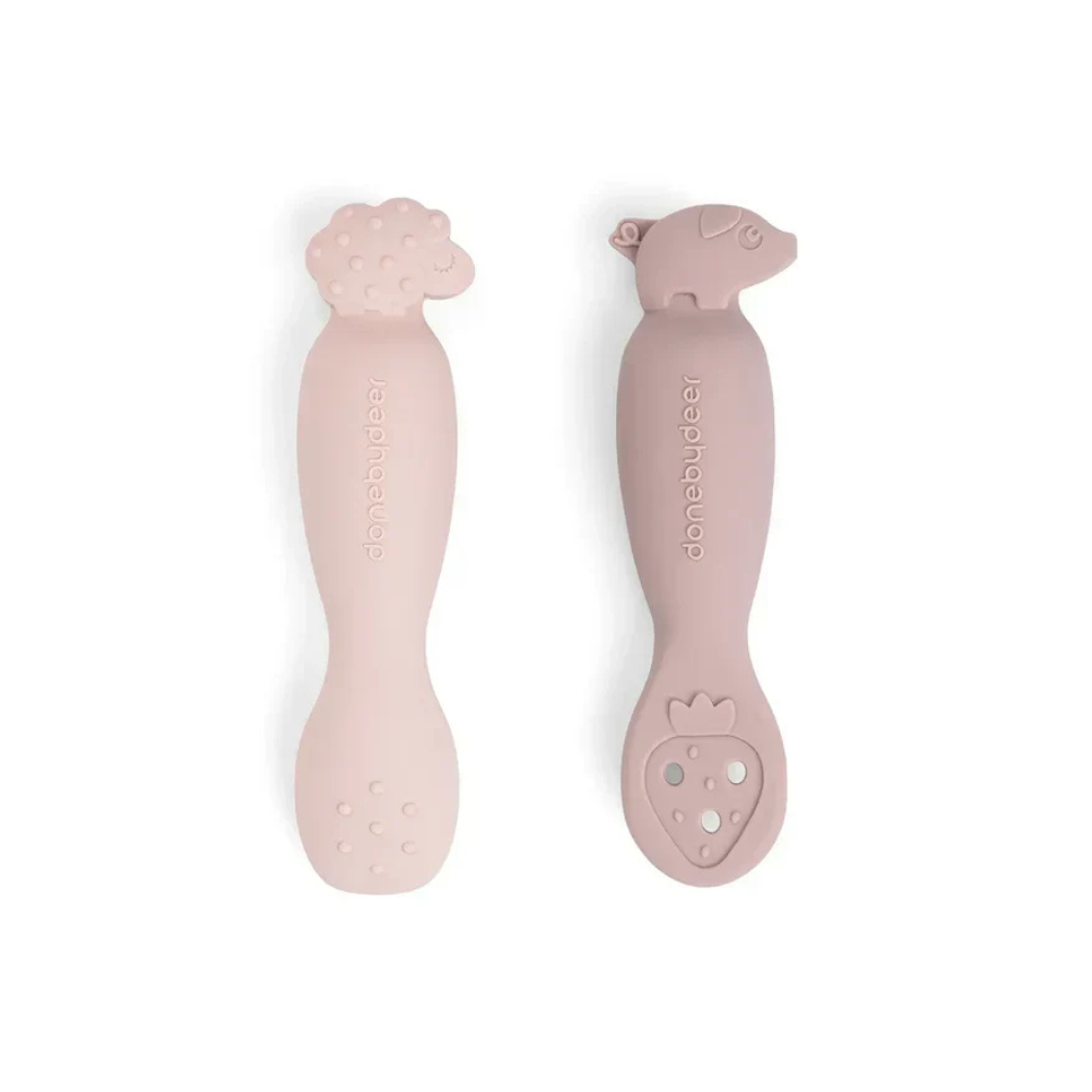 Juego de Cucharas de Aprendizaje Tiny Farm - Rosa | Done by deer