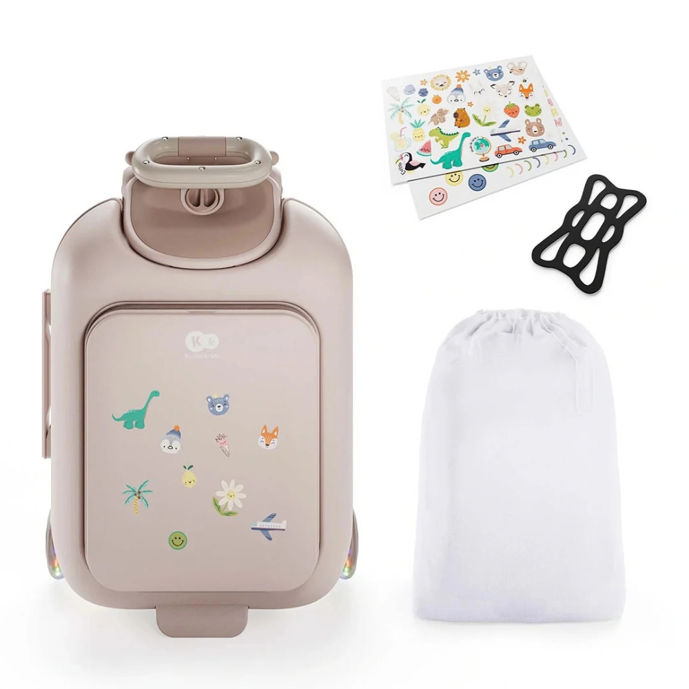 Maleta Infantil 2 en 1 con Asiento Cabby - Rose Gold | Kinderkraft