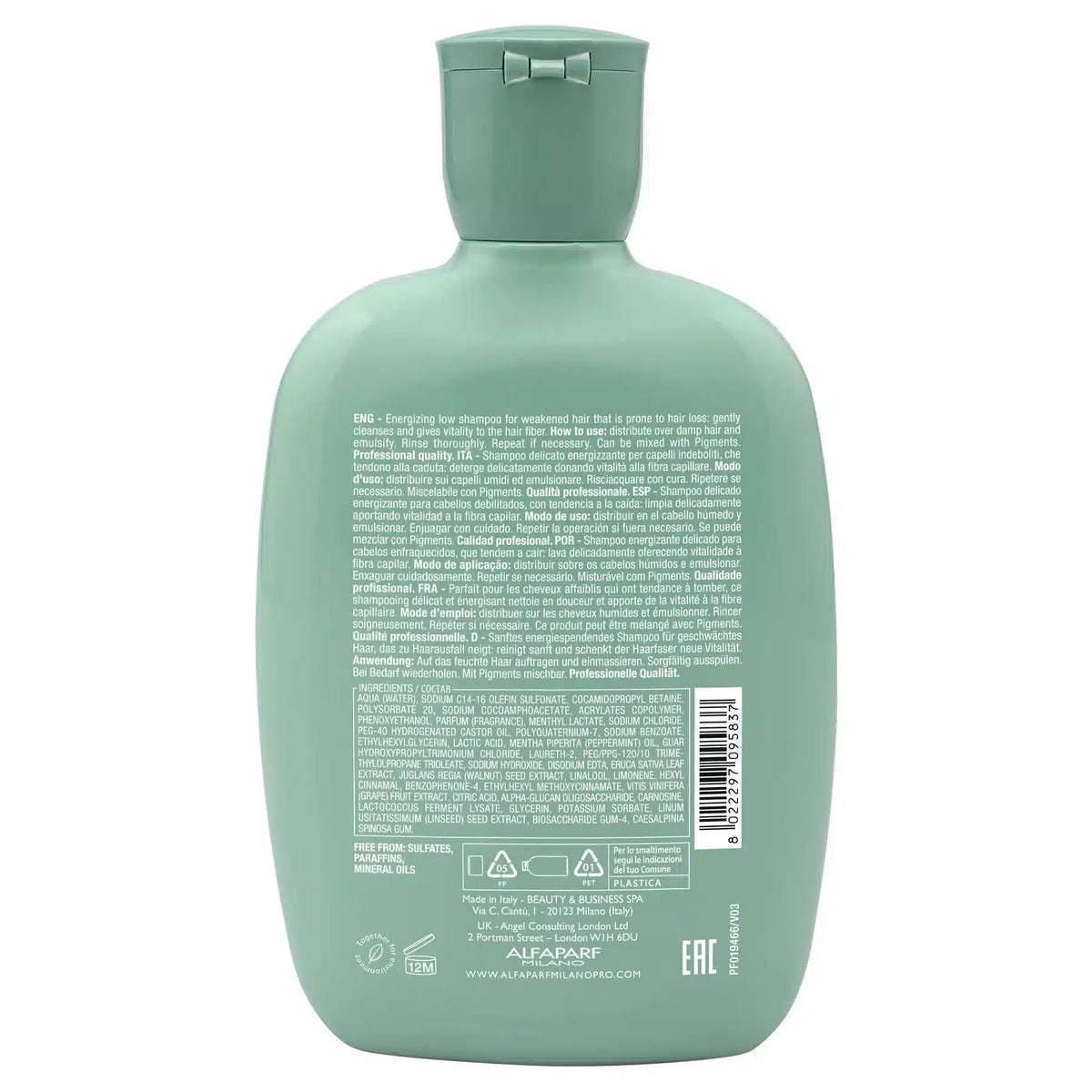 Alfaparf Semi Di Lino Energizing Low Shampoo 250ml