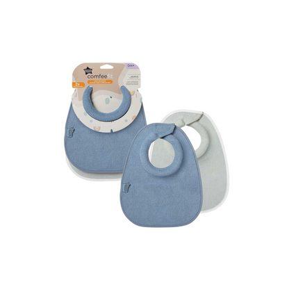 Set de 2 Baberos Absorbentes Reversibles - Azul | Tommee Tippee