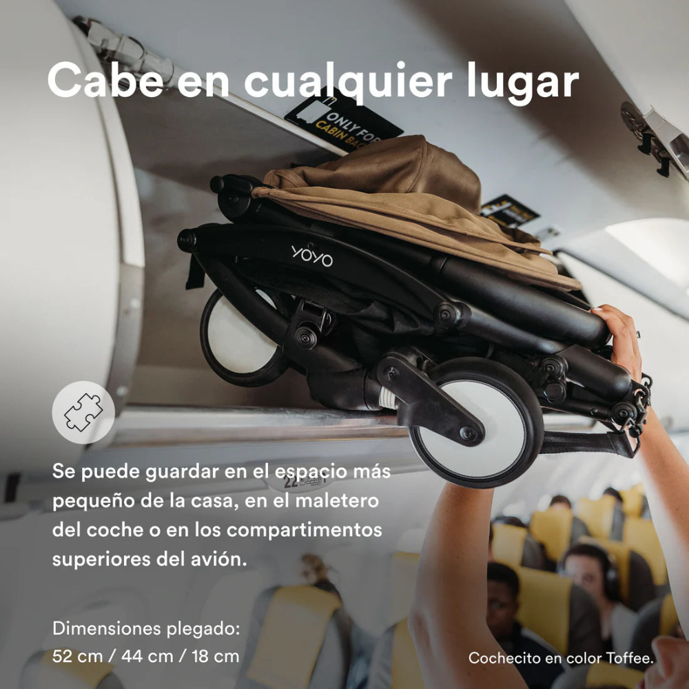 Coche Completo Stokke® YOYO³ – Chasis Negro + Asiento 6+ - Aqua | YOYO by Stokke