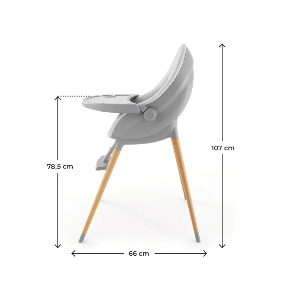 Silla de Comer Evolutiva 3 en 1 FINI UP - Grey | Kinderkraft