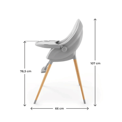 Silla de Comer Evolutiva 3 en 1 FINI UP - Grey | Kinderkraft