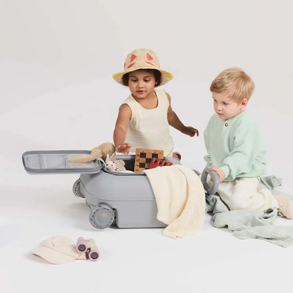 Maleta Infantil 2 en 1 con Asiento Cabby - Blue | Kinderkraft