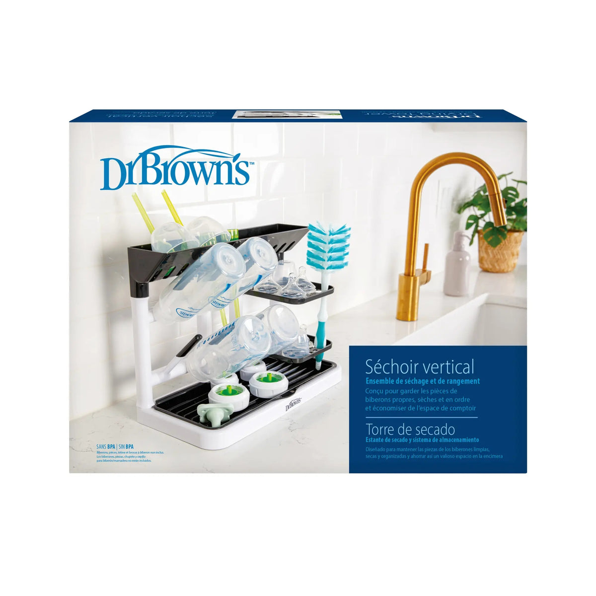 Rack Secado Universal - Negro | Dr. Brown's