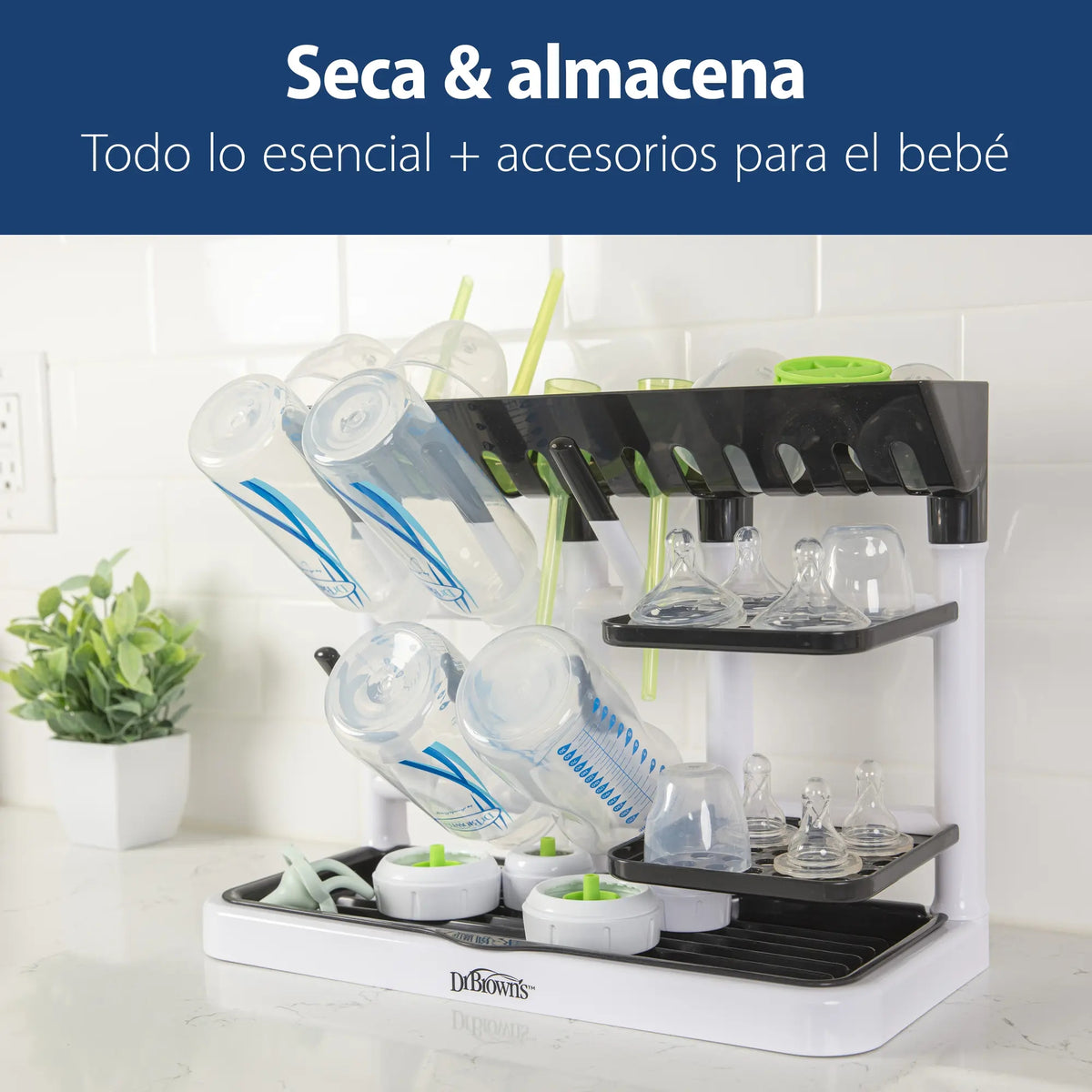 Rack Secado Universal - Negro | Dr. Brown's