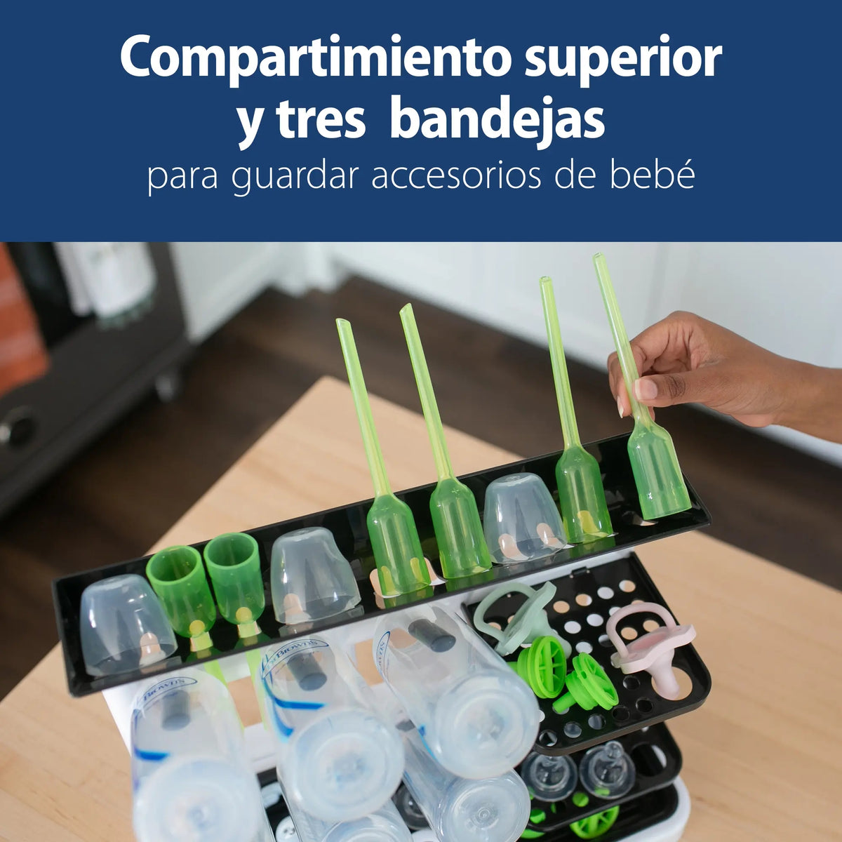 Rack Secado Universal - Negro | Dr. Brown's