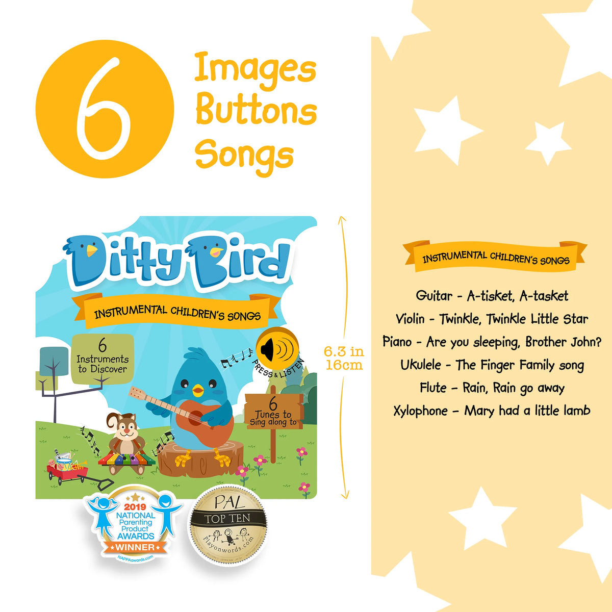 Libro Interactivo Musical - Instrumental Songs | Ditty Bird