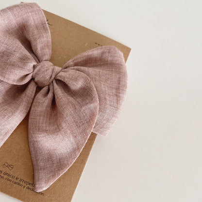 Sofy Large Bow - Old Pink