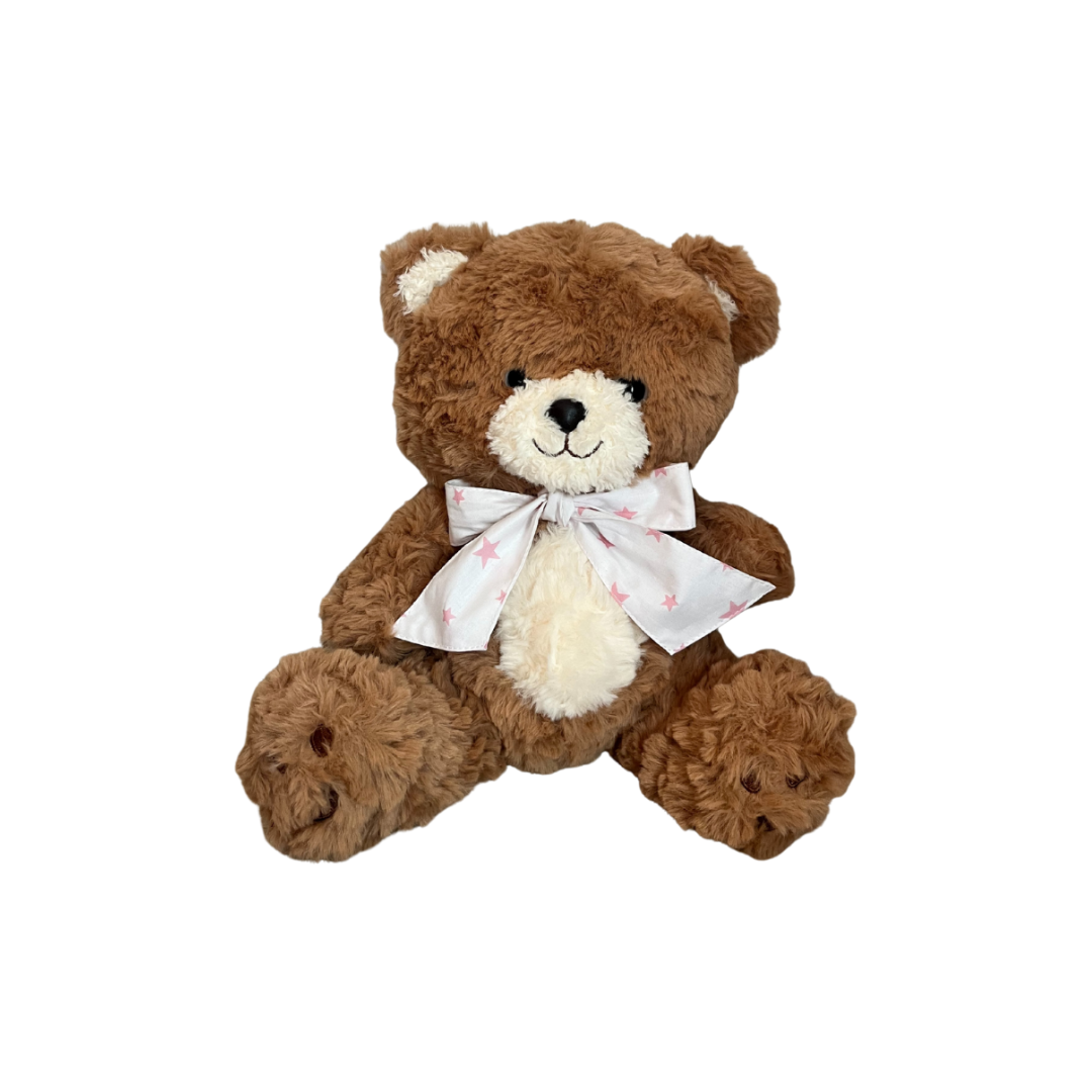Peluche Oso - Café - Cinta Niña | Algodones
