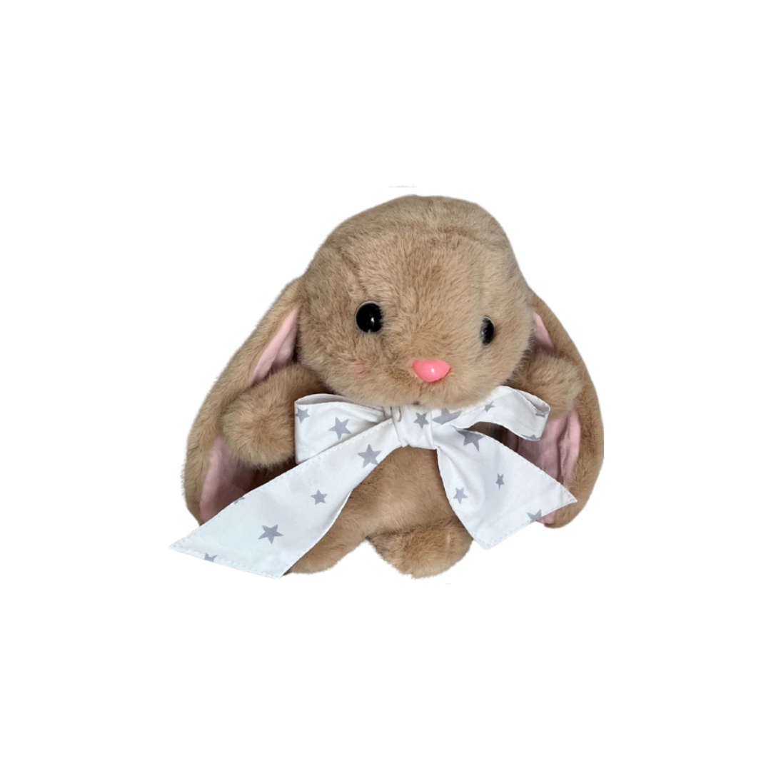 Peluche Conejo Orejas Largas - Café - Cinta Unisex | Algodones