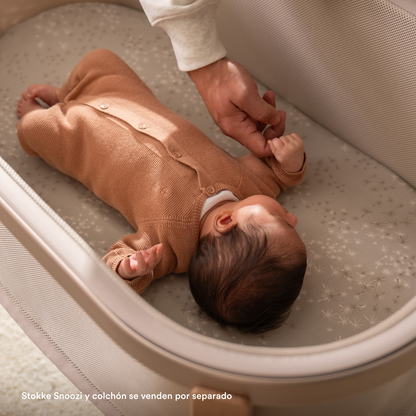Pack de 2 Sábanas Bajeras para Moisés Snoozi™ - Beige y Vainilla | Stokke