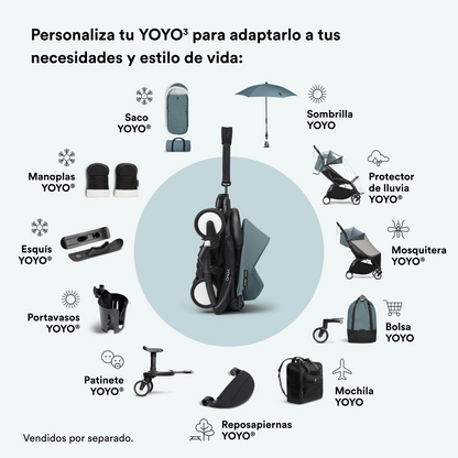 Asiento 6+ para Coche Ultracompacto Stokke® YOYO³ - Aqua | YOYO by Stokke