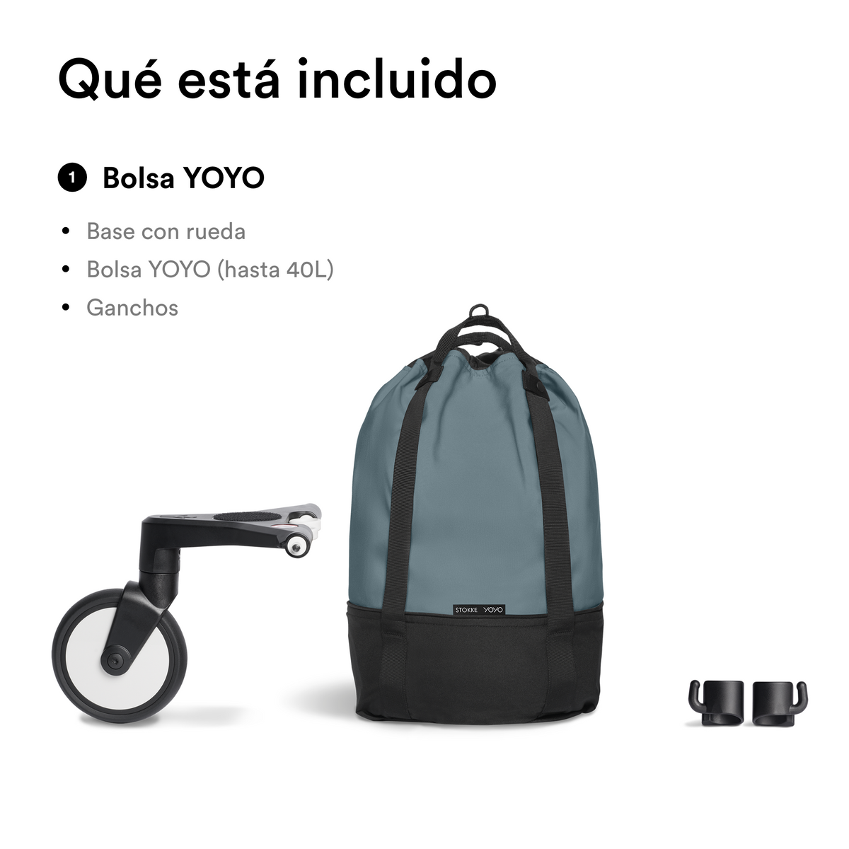 Bolso para Coche Ultracompacto Stokke® YOYO² - Aqua | YOYO by Stokke