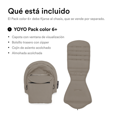 Asiento 6+ para Coche Ultracompacto Stokke® YOYO³ - Taupe | YOYO by Stokke