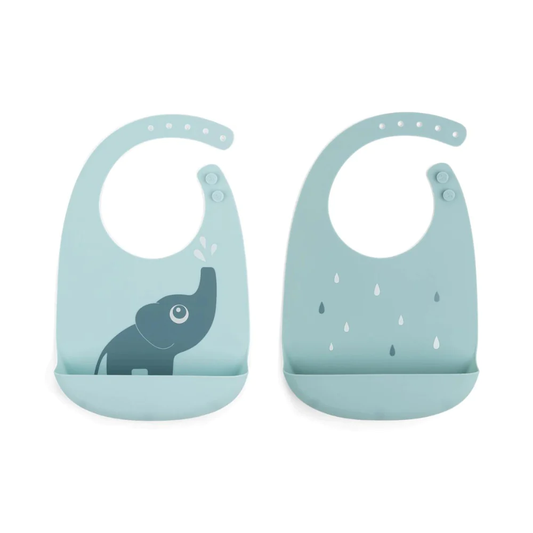 Elphee Silicone Bib Set Blue