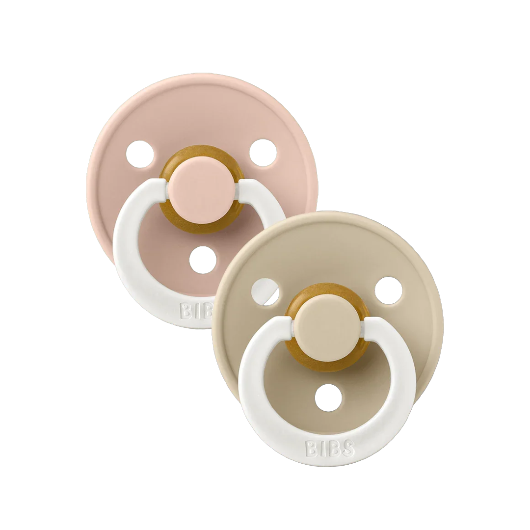 Pack de 2 Chupetes - Blush & Vanilla Glow in the Dark | BIBS