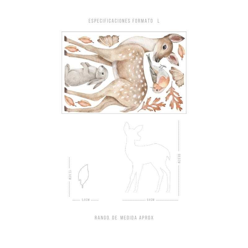 Stickers Decorativos Para Muros - Bambi | Murami