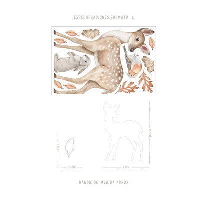 Stickers Decorativos Para Muros - Bambi | Murami
