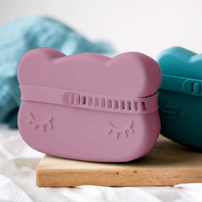 Caja para Snack Oso - Rosa Viejo | We Might Be Tiny