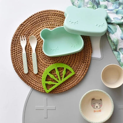 Caja para Snack Oso - Verde Menta | We Might Be Tiny