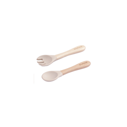 Set Alimentacion Elefante Silicona - Beige | Bebesit