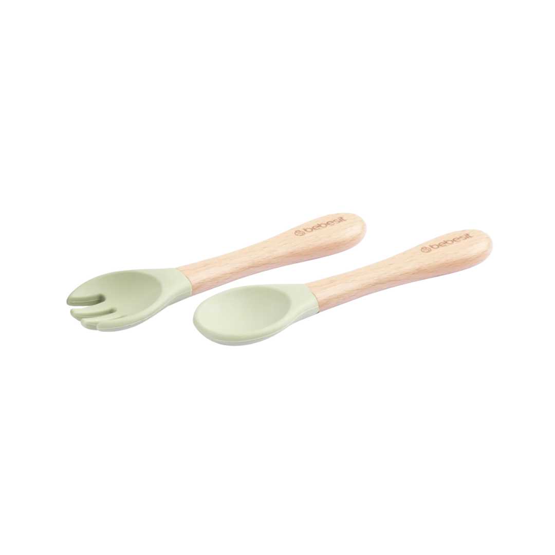 Set Alimentación March Silicona - Verde | Bebesit