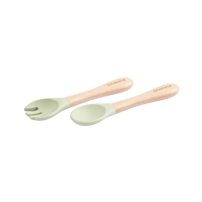 Set Alimentación March Silicona - Verde | Bebesit