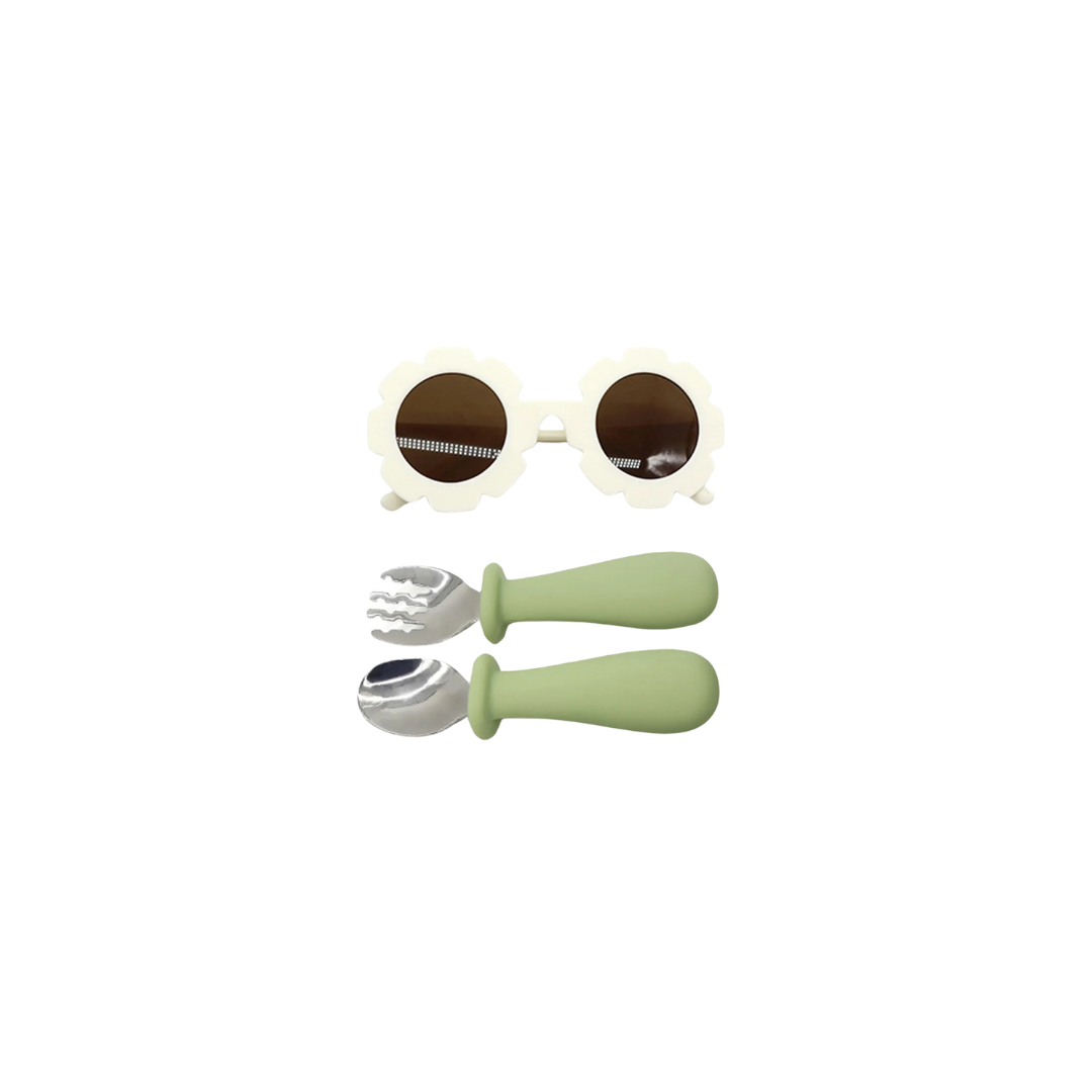 Set Alimentación Summer Silicona - Verde | Bebesit