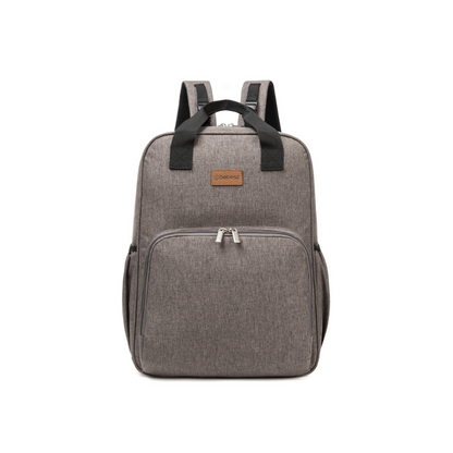 Mochila Maternal 3 en 1 Pañalera, Cuna y Mudador Portátil - Gris | Bebesit